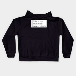 emotional support book Kids Hoodie